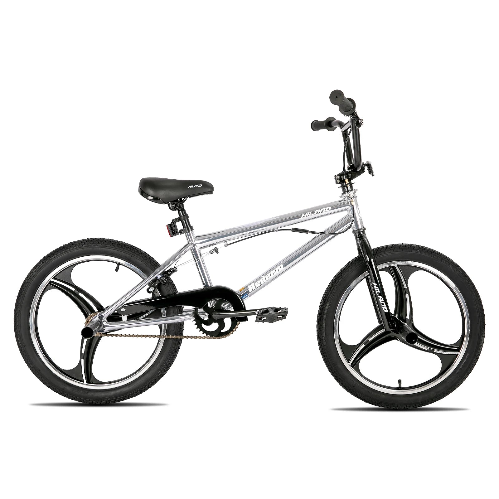 Hiland 20 Inch 3 Spoke Kids BMX Bike for Boys Girls Ages 5-12, 360 Degree Rotor Freestyle, 4 Pegs Single Speed Kid’s BMX Bike